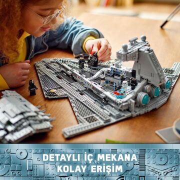 LEGO Star Wars İmparatorluk Yıldız Destroyeri 75394 – 10 Yaş ve Üzeri Çocuklar için Yıldız Gemisi Modeli İçeren Oyuncak Yapım Seti (1555 Parça)