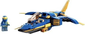 LEGO® NINJAGO® Jay’in Yıldırım Jeti EVO 71784-7 Yaş ve Üzeri Çocuklar için Ninja Uçağı ve Jay Minifigürü İçeren Yaratıcı Oyuncak Yapım Seti (146 Parça)
