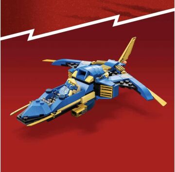 LEGO® NINJAGO® Jay’in Yıldırım Jeti EVO 71784-7 Yaş ve Üzeri Çocuklar için Ninja Uçağı ve Jay Minifigürü İçeren Yaratıcı Oyuncak Yapım Seti (146 Parça)