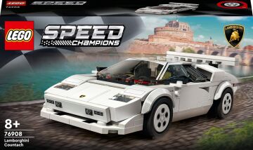 LEGO Speed Champions Lamborghini Countach 76908-8 Yaş ve Üzeri Çocuklar için Süper Spor Araba Modeli Oyuncak Yapım Seti (262 Parça)