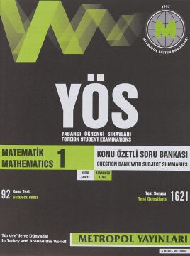 YÖS Matematik 1 İleri Seviye Konu Özetli Soru Bankası