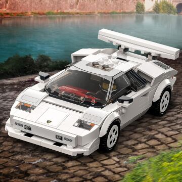 LEGO Speed Champions Lamborghini Countach 76908-8 Yaş ve Üzeri Çocuklar için Süper Spor Araba Modeli Oyuncak Yapım Seti (262 Parça)