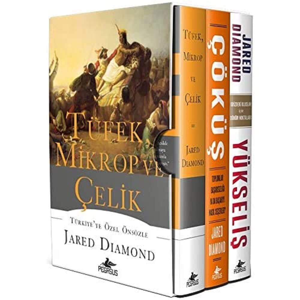 Tüfek Mikrop ve Çelik Üçlemesi Kutulu Özel Set - 3 Kitap Takım (Ciltli)
