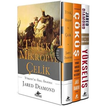 Tüfek Mikrop ve Çelik Üçlemesi Kutulu Özel Set - 3 Kitap Takım (Ciltli)