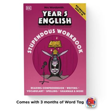 Mrs Wordsmith Year 5 English Stupendous Workbook, Ages 9–10 (Key Stage 2): with 3 months free access to Word Tag, Mrs Wordsmith's fun-packed, vocabulary-boosting app!