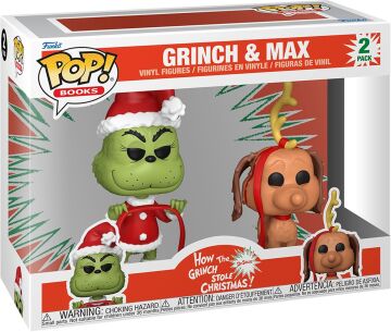 Funko Pop! Kitaplar: Grinch Noel'i Nasıl Çaldı - Grinch ve Max, 2'li Paket