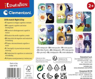 Clementoni Little Match Gece ve Gündüz 167166