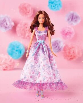 Barbie Doğum Günü Bebeği HJX01 - Kumral Barbie Hrm54