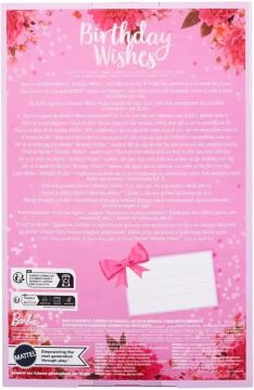 Barbie Doğum Günü Bebeği HJX01 - Kumral Barbie Hrm54