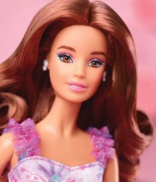 Barbie Doğum Günü Bebeği HJX01 - Kumral Barbie Hrm54