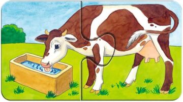 Ravensburger 73337 Puzzle Çiftlik, 9 x 2 Parça