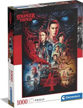 Clementoni - 1000 Parça Stranger Things Yetişkin Puzzle - 4 - 39686