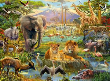 Ravensburger Puzzle, Savanna, 200 Parça