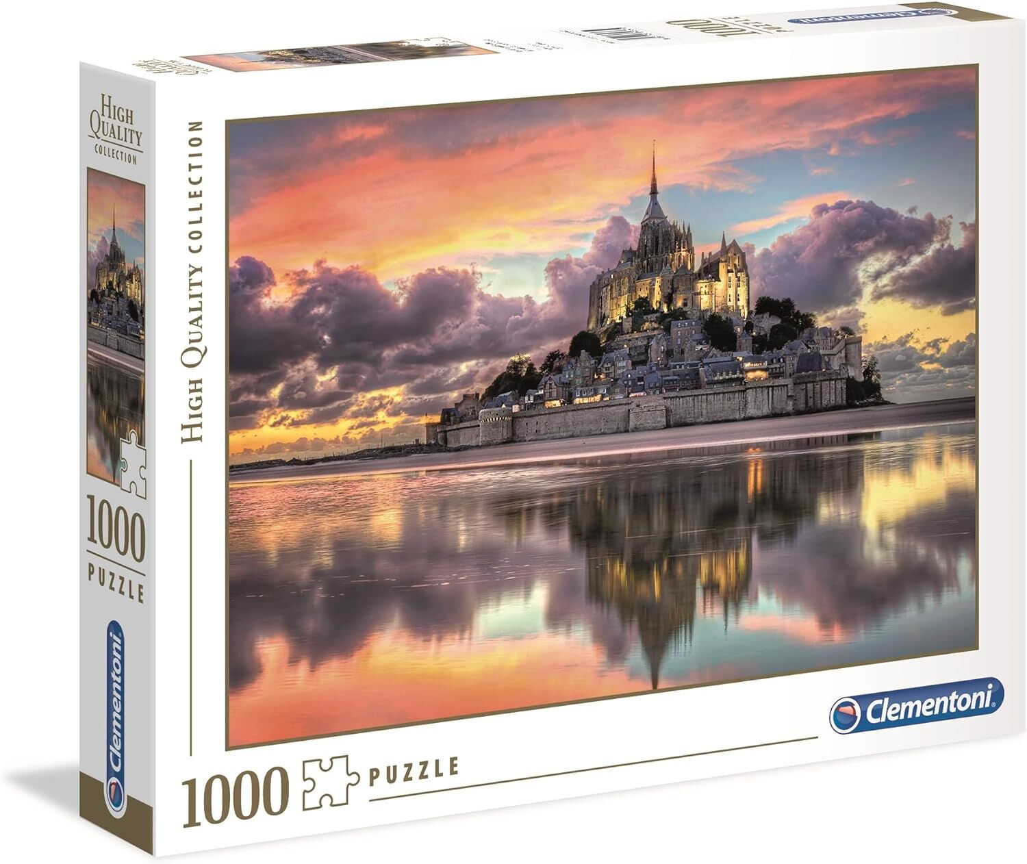 Clementoni - 1000 Parça High Quality Collection Yetişkin Puzzle - Mont Saint-Michel