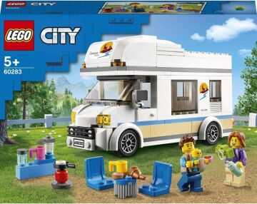 LEGO City Tatilci Karavanı 60283 - 5 Yaş ve Üzeri Çocuklar İçin 2 Minifigür İçeren Yaratıcı Oyuncak Yapım Seti (190 Parça)