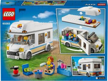 LEGO City Tatilci Karavanı 60283 - 5 Yaş ve Üzeri Çocuklar İçin 2 Minifigür İçeren Yaratıcı Oyuncak Yapım Seti (190 Parça)