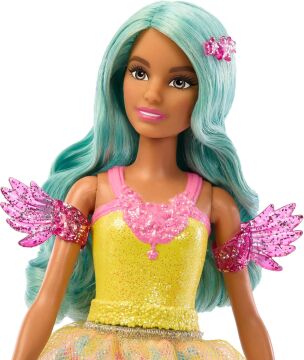 Barbie - Masalsı bir kıyafet ve hayvan dostu bebek, Barbie A Touch of Magic'' esinlenilmiştir, Teresa fantezi kılı ve taraklı - HLC36