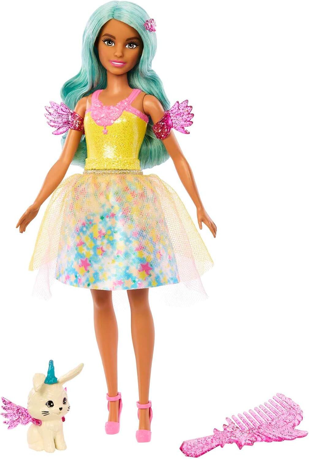 Barbie - Masalsı bir kıyafet ve hayvan dostu bebek, Barbie A Touch of Magic'' esinlenilmiştir, Teresa fantezi kılı ve taraklı - HLC36