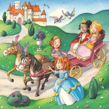 Ravensburger 55647 3x49p Parçalı Puzzle Küçük Prensesler
