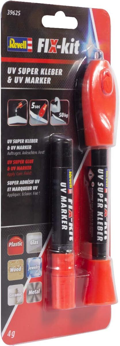 Revell 39625 UV Yapıştırıcı, Çok Renkli