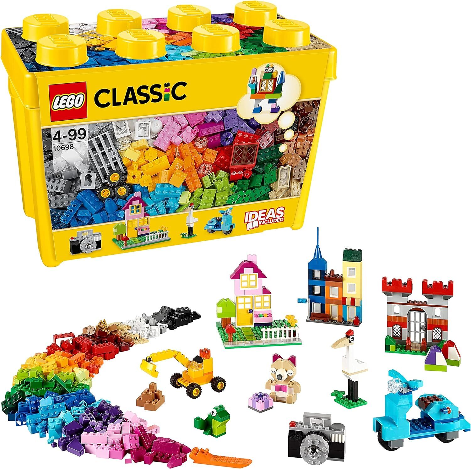 LEGO Classic LEGO® Büyük Boy Yaratıcı Yapım Kutusu 10698-4 Yaş ve Üzeri Çocuklar İçin Yaratıcı Oyuncak Yapım Seti (790 Parça)