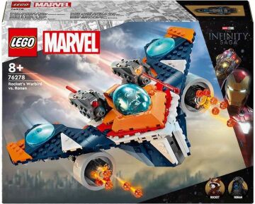 LEGO Marvel Rocket’in Warbird Aracı Ronan’a Karşı 76278 – 8 Yaş ve Üzeri Süper Kahraman Seven Çocuklar İçin İnşa Edilebilen Uzay Gemisi İçeren Yaratıcı Oyuncak Yapım Seti (290 Parça)