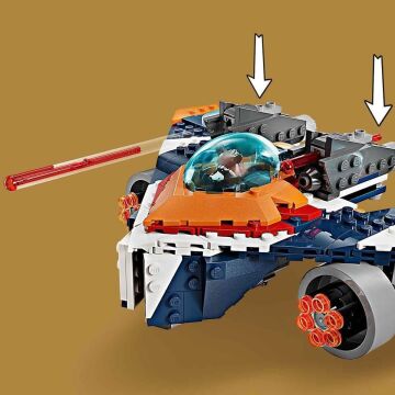 LEGO Marvel Rocket’in Warbird Aracı Ronan’a Karşı 76278 – 8 Yaş ve Üzeri Süper Kahraman Seven Çocuklar İçin İnşa Edilebilen Uzay Gemisi İçeren Yaratıcı Oyuncak Yapım Seti (290 Parça)