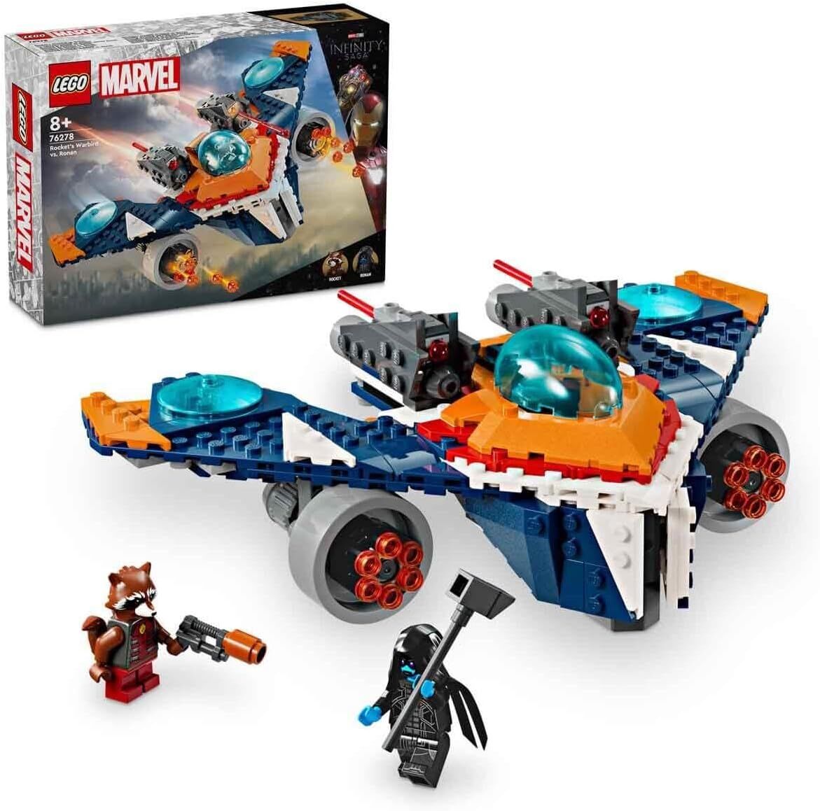 LEGO Marvel Rocket’in Warbird Aracı Ronan’a Karşı 76278 – 8 Yaş ve Üzeri Süper Kahraman Seven Çocuklar İçin İnşa Edilebilen Uzay Gemisi İçeren Yaratıcı Oyuncak Yapım Seti (290 Parça)