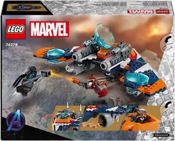 LEGO Marvel Rocket’in Warbird Aracı Ronan’a Karşı 76278 – 8 Yaş ve Üzeri Süper Kahraman Seven Çocuklar İçin İnşa Edilebilen Uzay Gemisi İçeren Yaratıcı Oyuncak Yapım Seti (290 Parça)
