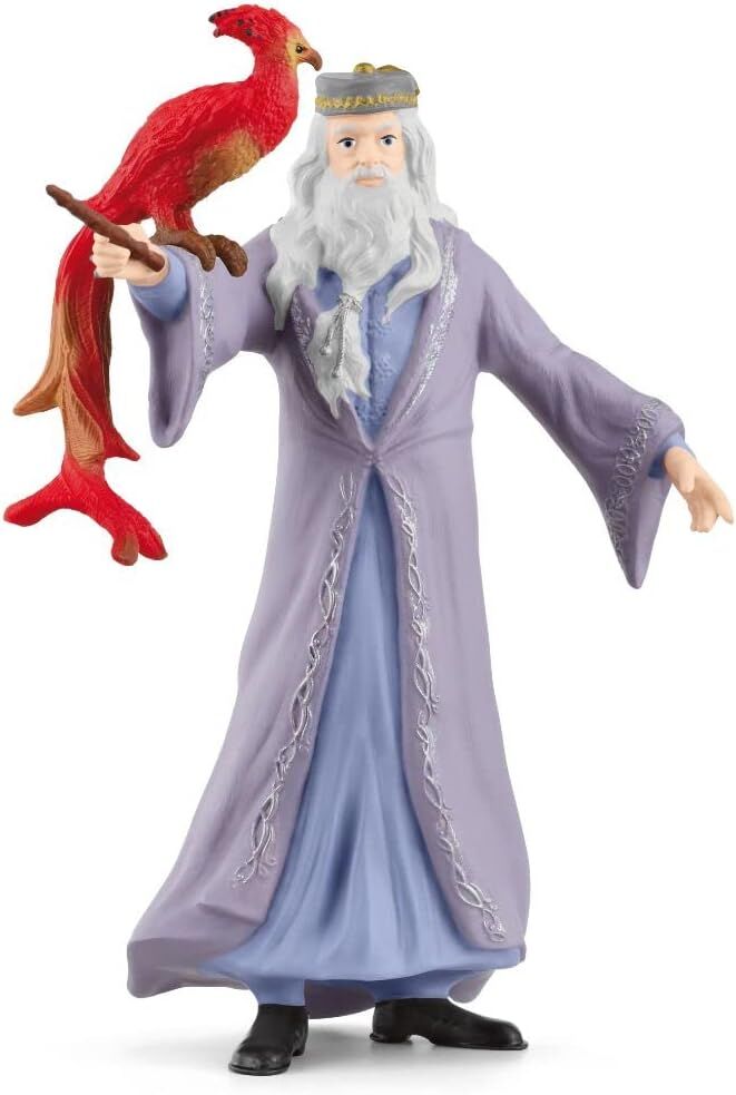Schleich Harry Potter'ın Büyücü Dünyası 2 Parçalı Set, Albus Dumbledore ve Fawkes Figürleri ile 6 Yaş ve Üzeri Çocuklar için