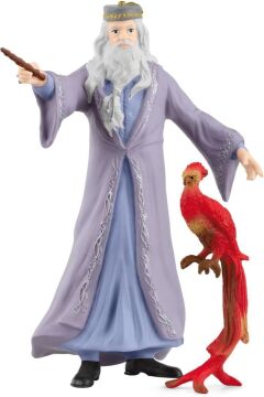 Schleich Harry Potter'ın Büyücü Dünyası 2 Parçalı Set, Albus Dumbledore ve Fawkes Figürleri ile 6 Yaş ve Üzeri Çocuklar için
