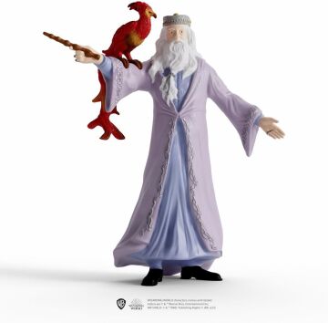 Schleich Harry Potter'ın Büyücü Dünyası 2 Parçalı Set, Albus Dumbledore ve Fawkes Figürleri ile 6 Yaş ve Üzeri Çocuklar için