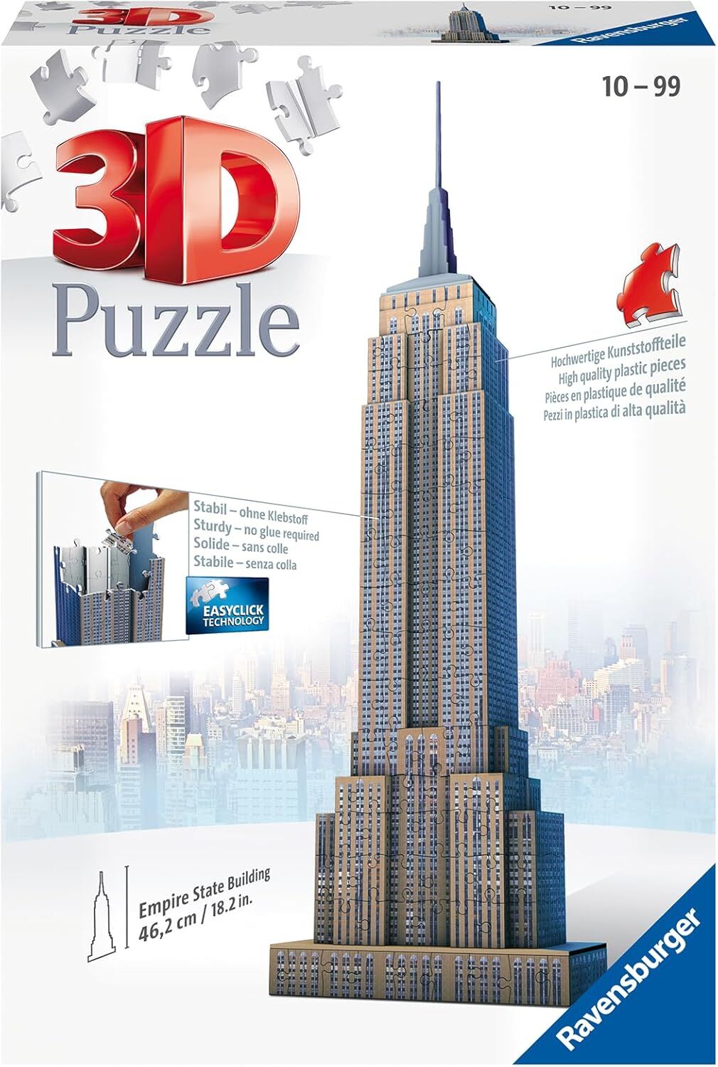 Ravensburger (125531) 3D Puzzle, Empire State Binası