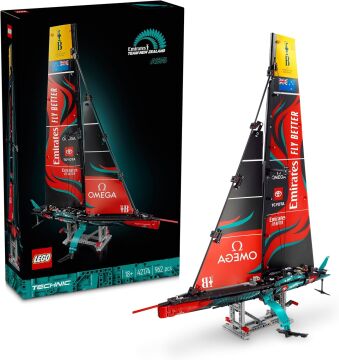 LEGO Technic Emirates Team New Zealand AC75 Yat 42174 - Yetişkinler için Yelkenli Tekne Modeli Yapım Seti (962 Parça)
