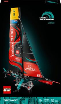 LEGO Technic Emirates Team New Zealand AC75 Yat 42174 - Yetişkinler için Yelkenli Tekne Modeli Yapım Seti (962 Parça)