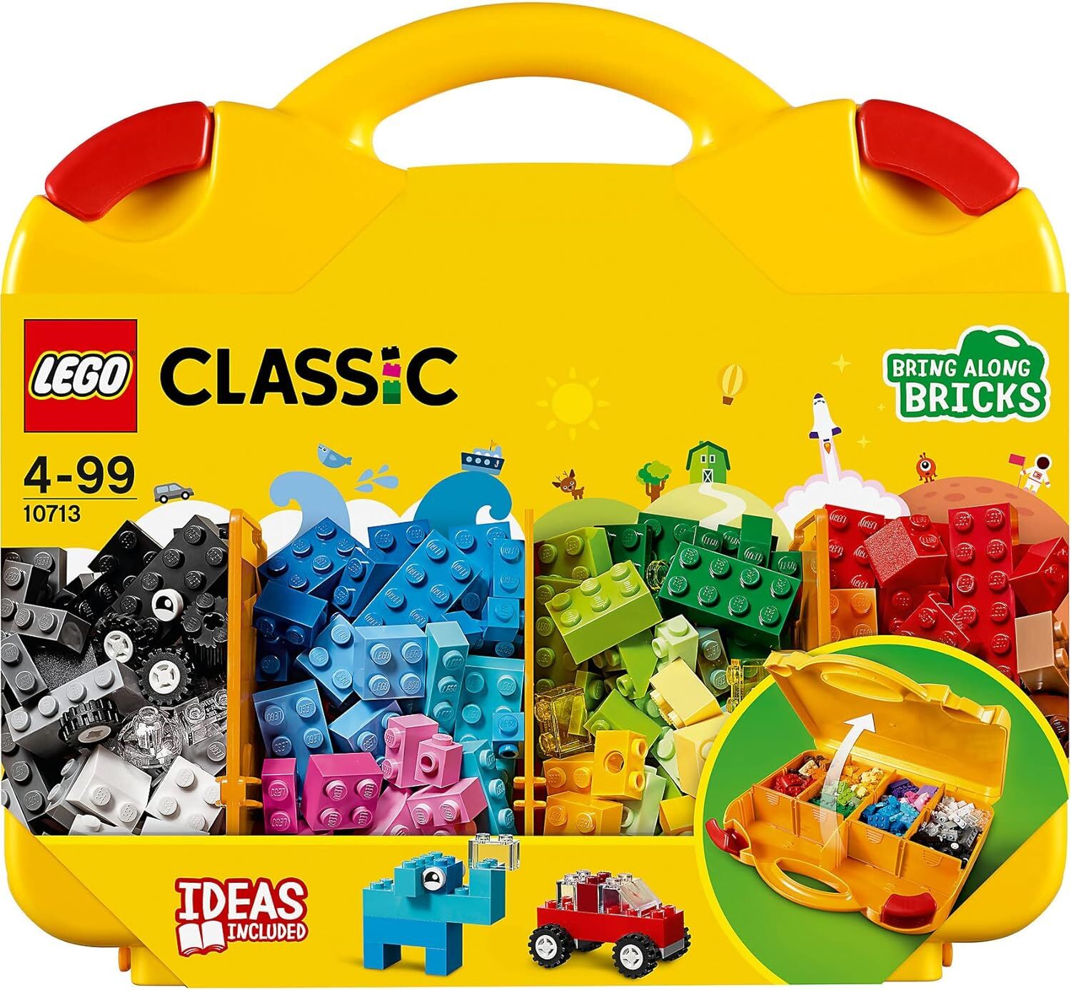 LEGO Classic Yaratıcı Çanta 10713 - 4 Yaş ve Üzeri Çocuklar için Yaratıcı Oyuncak Yapım Seti (213 Parça)