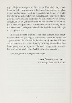 Psikanalitik Psikoterapi - Masterson Günleri 5