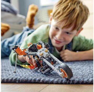 LEGO® Marvel Ghost Rider Robotu ve Motosikleti 76245-7 Yaş ve Üzeri Çocuklar için Minifigür ve Zincir İçeren Yaratıcı Oyuncak Yapım Seti (264 Parça)