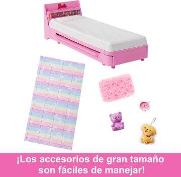 My First Barbie - İlk Barbie Bebeğim - Barbie'nin Yatağı Oyun Seti