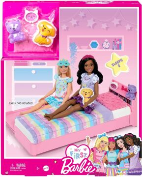 My First Barbie - İlk Barbie Bebeğim - Barbie'nin Yatağı Oyun Seti