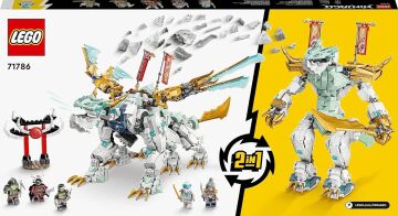 LEGO® NINJAGO® Zane’in Buz Ejderhası Yaratığı 71786-10 Yaş ve Üzeri Çocuklar için Ejderha Figürü İçeren Yaratıcı Oyuncak Yapım Seti (973 Parça)