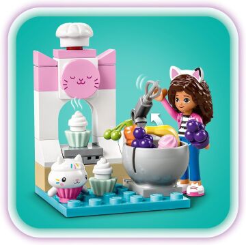 LEGO® Gabby's Dollhouse Kekedi ile Pasta Eğlencesi 10785-4 Yaş ve Üzeri Gabby's Dollhouse Hayranları için Küçük Oyuncak Mutfak İçeren Yaratıcı Oyuncak Yapım Seti (58 Parça)