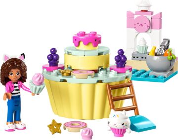 LEGO® Gabby's Dollhouse Kekedi ile Pasta Eğlencesi 10785-4 Yaş ve Üzeri Gabby's Dollhouse Hayranları için Küçük Oyuncak Mutfak İçeren Yaratıcı Oyuncak Yapım Seti (58 Parça)