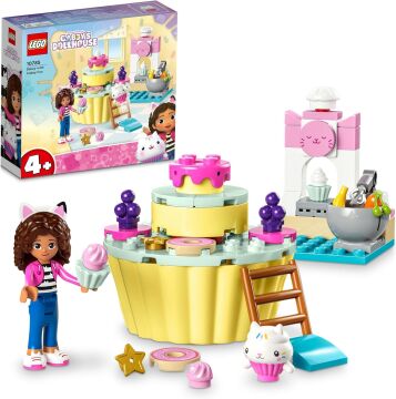 LEGO® Gabby's Dollhouse Kekedi ile Pasta Eğlencesi 10785-4 Yaş ve Üzeri Gabby's Dollhouse Hayranları için Küçük Oyuncak Mutfak İçeren Yaratıcı Oyuncak Yapım Seti (58 Parça)
