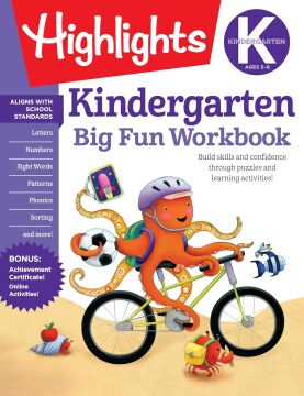 The Big Fun Kindergarten Activity Book: Build skills and confidence through puzzles and early learning activities!