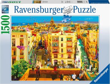 Ravensburger 171927 1500 Parçalı Puzzle Valensiya'da Yemek