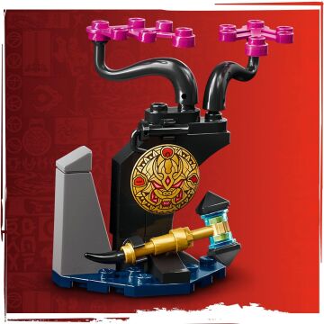 LEGO NINJAGO Usta Ejderha Egalt 71809-8 Yaş ve Üzeri Çocuklar için Lloyd, Sora, Nya, Lord Ras ve Cinder Minifigürü İçeren Yaratıcı Oyuncak Yapım Seti (532 Parça)