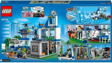LEGO® City Polis Merkezi 60316-6 Yaş ve Üzeri Çocuklar için Oyuncak Yapım Seti (668 Parça)