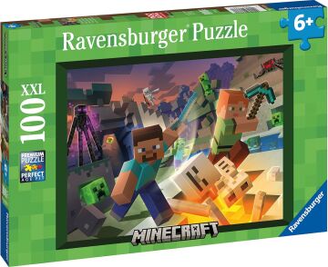 Ravensburger 100 Parçalı Puzzle Minecraft