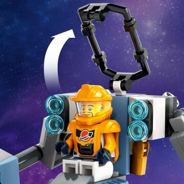 LEGO City Uzay İnşaat Robotu 60428-6 Yaş ve Üzeri Çocuklar için Uzay Aracı İçeren Yaratıcı Oyuncak Yapım Seti (140 Parça)